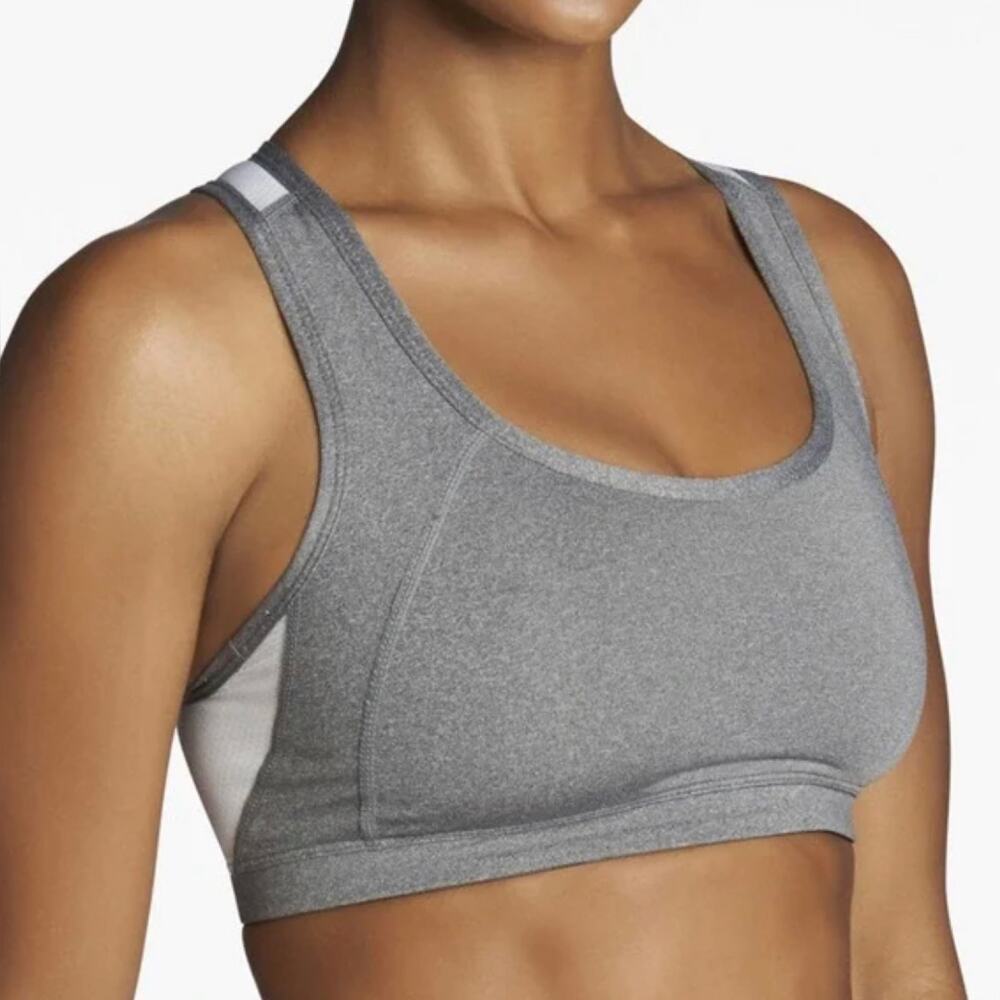 Fabletics S Mesh Racerback Sports Bra Grey Gray Support Workout Gym Running Yoga
